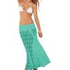 JFAN Copricostume Donna Mare Abito di Pizzo Halterneck Gonna a Ragazza Bikini Cover Up Pareo 2 Modi di Indossare,Taglia Unica Verde