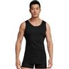 Karelpiù Maglietta | Canotta Intima Uomo Cotone Pettinato 100%. (6pz) Canottiera | Maglia Girocollo o Scollo a V. T-Shirt Superior Premium Cotton (IT, Testo, XL, Regular, Regular, Canotta, 4 Nero 2 Blu)