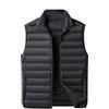 Generisch Gilet trapuntato da uomo, leggero, in piumino, taglie grandi, caldo, senza maniche, colletto alto, tinta unita, classico, per il tempo libero, quotidiano, versatile, Nero , 5XL