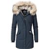 Navahoo "Cristal" - Giacca invernale da donna, modello parka, taglie: XS-XXL Blu XXL