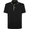 Blauer Polo Doppia Riga Logata Parkson (IT, Testo, 3XL, Regular, Regular, Nero)