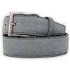 Emila Cintura grigio chiaro uomo di pelle scamosciata cinta camoscio artigianale casual 3,5 cm con fibbia per jeans abiti da ragazzo made in italy belt classica elegante 110 Vera Pelle Grigio