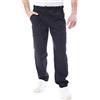 tessile astorino Pantalone Cuoco e Chef con Elastico - Nero - Uomo e Donna - per Cucina e Ristorante - Made in Italy (XXXXL)