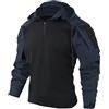 Onsoyours Uomo Tattico Softshell Giacca Multifunzionale Outdoor Militare Antivento Giubbotto Calda Cappotto