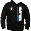 Generico Felpa Uomo Tifosi Ultras Mantova Vari Colori Taglie dalla XS alla XXL - Felpa con Cappuccio Senza Tasca Centrale