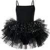 AIEOE Bambina Tutu Danza Classica Abito Balletto Ragazze Senza Maniche Cotone Leotard (Cavallo con Bottone) 1-8 Anni