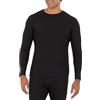 Fruit of the Loom, Maglia intima termica da uomo, a girocollo, in tessuto a nido d'ape riciclato (confezione da 1 pezzo e da 2 pezzi), nero, 4X