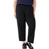 Zizzi Flash by - Pantaloni da donna in tinta unita, taglio dritto, taglia 42-60