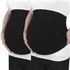 VOCOSTE 2pz Maternità Pancia Band, Pancia Fasce per Incinta Donne, Gravidanza Supporto Pancia Cintura Fasce per Gravidanza e Postpartum