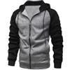 YawYews Felpa Uomo con Zip Hoodie con Cappuccio Leggera Sport Casual Inverno Imbottito S-2XL