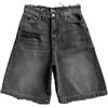 ORANDESIGNE Pantaloncini da Uomo Cowboy Hip Hop Style Jorts Y2K Streetwear Pocket Shorts Baggy Unisex Donna Jeans Shorts