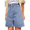 ORANDESIGNE Pantaloncini Donna Jorts Estivi Jeans Corti Vita Bassa Shorts Jeans con Tasca Estate Pantaloni Corti Baggy Pantaloni Casual Bermuda Shorts Streetwear
