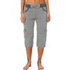 Generisch Pantaloni cargo da donna, slim fit, a vita media, con tasche laterali, colore beige, comodi, in tessuto, casual, per attività all'aperto, alla moda, elasticizzati, per il tempo libero, streetwear