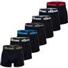 Ellesse Yema, boxer da uomo, confezione da 7 pezzi, con logo, senza intervento, cotone elasticizzato