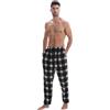 SaneShoppe Pantaloni invernali da uomo in pile termico, caldi, comodi, taglie M-3XL, confezione da 1 o 3 pezzi, morbidi indumenti da casa a quadri, soffici, 2 tasche, con coulisse, pigiama da uomo,