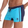 Arcweg Costume da Bagno Uomo Coulisse Pantaloncini Calzoncini da Bagno Elastico a Vita Bassa Boxershorts Slip Nuoto Spiaggia Mare Piscina Blu M(EU)