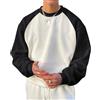 Oanviso Manica Lunga Sweatshirt da Uomo Senza Cappuccio Felpe a Girocollo Tinta Unita/Stampabili Pullover Vita Elastici Felpe Basic Crewneck Sweatshirt Casual Sportivo Felpe C Bianco XS