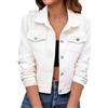 Generico Giacca In Jeans Donna Giubbotto Di Jeans Donna Giubbino Primaverile Da Leggeri Primavera Giacche Estive Oversize Giubbini Primaverili Elegante Uomo Ecopelle Vintage Xxl Estiva Curvy Con Strass Estivo
