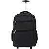 Generico R.Leone/Ormi Trolley Zaino Bagaglio a mano Aereo con 2 Ruote Viaggi Low cost 333 (M 52x32x20cm, Nero)