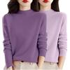 MJGkhiy 2 Pack Maglione Donna Invernale Lana Elegante Collo Alto Maglioni Moda Tinta Unita Maglia Autunno Comodo Manica Lunga Maglie Invernali Caldo Jumpers Casual Maglioncino Sweater