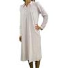 Linclalor Camicia da notte in cotone caldo con colla art. 92754-54, Rosa