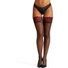 Ann Summers - Calze autoreggenti in pizzo a contrasto - Calze autoreggenti da donna - Finitura a contrasto - 20 Denari