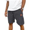 TARAINYA Velluto a Coste Pantaloncini Uomo Cotone Estivi con Coulisse | 65%cotone 35%poliestere,pantaloni corti uomo,spiaggia,casual,regular fit,elasticizzato,elastico in vita con cordino