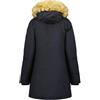 Canadian Peak Akapeak Lady - Parka Longue Epaisse Chaude Femme Automne Hiver - Manteau Fin Capuche Fausse Fourure - Blouson Coupe Vent - Doudoune Elegante Femmes (Marine S)