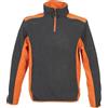 Generico Felpa Uomo con Zip in Pile antipilling New Riga Bicolore