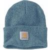 Carhartt Berretto da Uomo in Maglia con Risvolto, Deep Ocean/Summer Maral, Taglia Unica