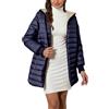 Generico Piumino Donna 100 Grammi Caldo Antivento Leggero Piumini Con Cappuccio Invernali Trapuntato Imbottito Giubbotto Elegante Comodo Mezza Stagione Giacca Manica Lunga Taglie Forti Cappotto Casual