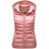 Fulidngzg Gilet Imbottito Donna Uomo Invernale Trapuntato con Cappuccio e Zip Piumino Smanicato 100 Grammi Casual Leggero Elegante Primaverile per Lavoro Sportivo 2025