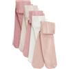 NEXT Bambina Confezione da 5 paia di collant per neonati Rosa Newborn