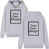 ALRRGPB Felpa Personalizzata per Uomini e Donne Felpa Personalizzata Il Tuo Design Stampa Fai da Te Autunno Inverno Hooded Front & Back