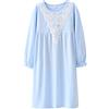 Allmeingeld - Camicia da notte in pizzo con motivo principessa, 100% cotone, per bambine dai 3 ai 10 anni, 5-6 Years