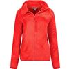Canadian Peak Udilas Lady - Polaire Fine Femme Chaude Fermeture Zip - Veste Automne Hiver Printemps Chaud Femmes - Longues Manches Vetement Pull Fourrure Doux Confort (Rouge M)
