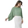 BEAUTELICATE Donna Chiffon Scialle con Manica Pipistrello Estiva
