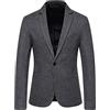 EACH WOMEN Blazer Scozzese Classico da Uomo Giacca da Lavoro Formale da Uomo Giacca Monopetto a Quadri in Tweed