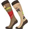 TODO Calzini comodi da equitazione colorati con motivo STJBW | Calze da equitazione in cotone per donne ragazze e bambini, 35-38