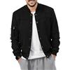 ORANDESIGNE Giacca in Pelle Scamosciata Uomo Leggero Casual Autunnale Bomber Giubbotto Vintage Giacca Invernale Calda Vento Bomber Giacca Casual Jacket Slim Fit A Nero S