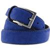 La Bottega del Calzolaio Cintura Uomo Donna Camoscio Blu elettrico (125 cm)