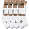 JOPHY & CO. Calzini in Bamboo, Unisex per Uomo e Donna Modello Corto in Bambù Morbidi e Traspiranti cod.7020 (35-40, Bianco-12 paia)