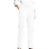 Generisch Pantaloni in velluto a coste, da donna, a gamba larga, a vita alta, in cotone, con tasche, alla moda, per il tempo libero, vestibilità comoda, classici, bianco, M
