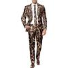Generic Vestito Suit Abito Uomo Inverno Blazer di Affari Abito Stampa Leopardo Latte Zebra per Uomo for Evento Blazer Smoking