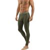 sesto senso Calzamaglia Lunga Uomo Cotone Biancheria Intima Pantaloni Termici Funzionali (4XL, Verde - Khaki)