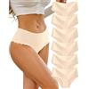 Sth Big Mutande Donna Senza Cuciture Vita Alta Slip Microfibra Intimo Sexy Multipla Culotte Underwear Invisibili Mutandine Donna Briefs Pacco da 6