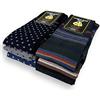Lucchetti Socks Milano Set da 6 Paia di calze uomo lunghe caldo cotone colorate tendenza pois fantasia fashion Made in Italy (Taglia Unica, Set Trapezio)
