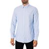 Barbour MSH5301-BL32 Men's OXTOWN Tailored Shirt Sky Blue Camicia Uomo Celeste Oxford Custom Fit 100% Cotone (M)