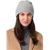 Style & Republic Berretto Sport in Cashmere da Donna - 100% Cashmere - Il tuo beanie premium accogliente per momenti eleganti in autunno e inverno, taglia unica, chiaro grigio Melange, Taglia unica