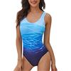 heekpek Costumi da Bagno Donna Sexy Tinta Unita Monokini Costume Trikini Donna Gradient Sportivo Bikini Brasiliana Push up Un Pezzo Costumi Interi Donna con Tracolla Incrociata